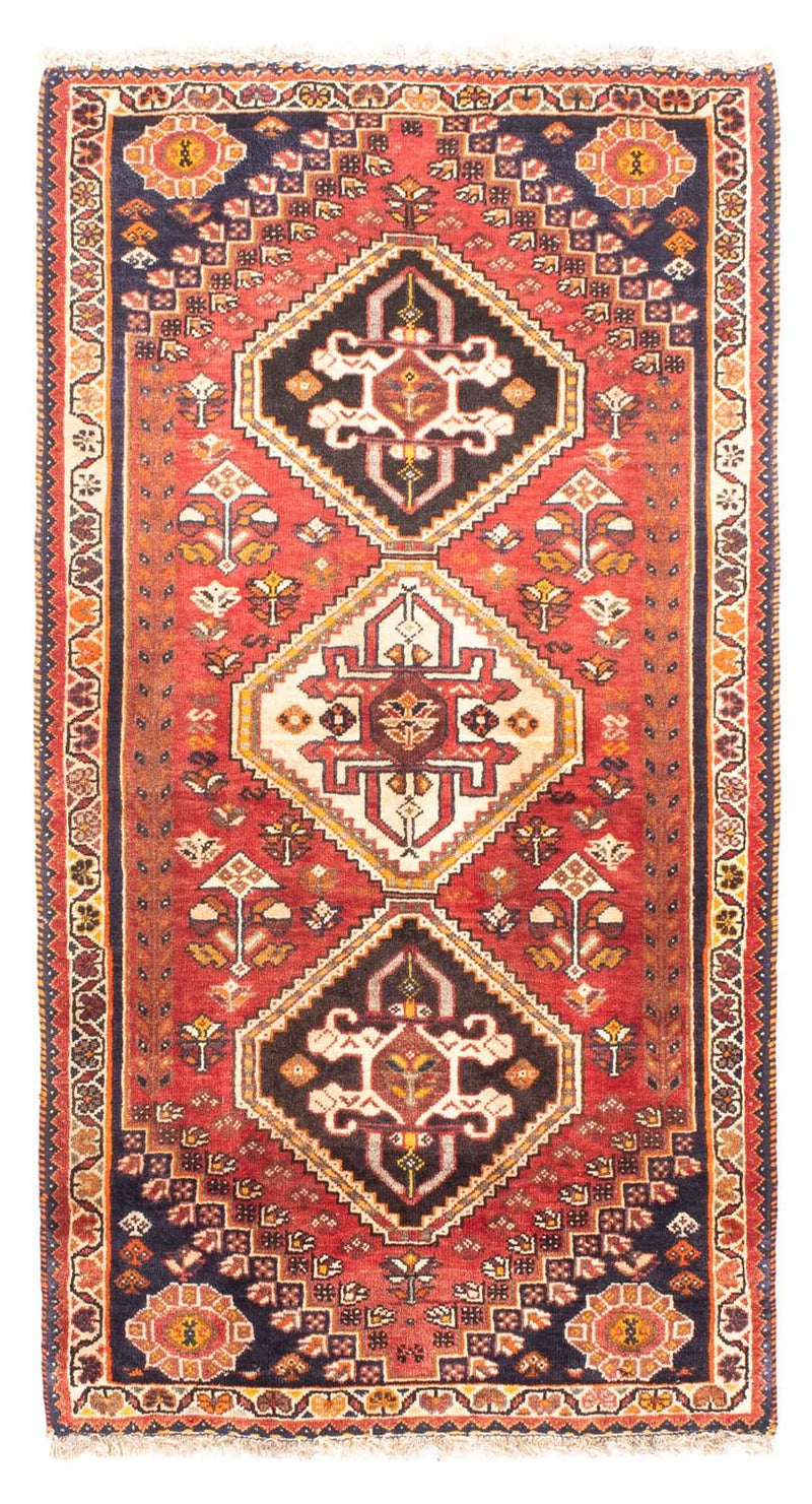 Shiraz Teppich 80x153cm - Perserteppich - dunkelrot