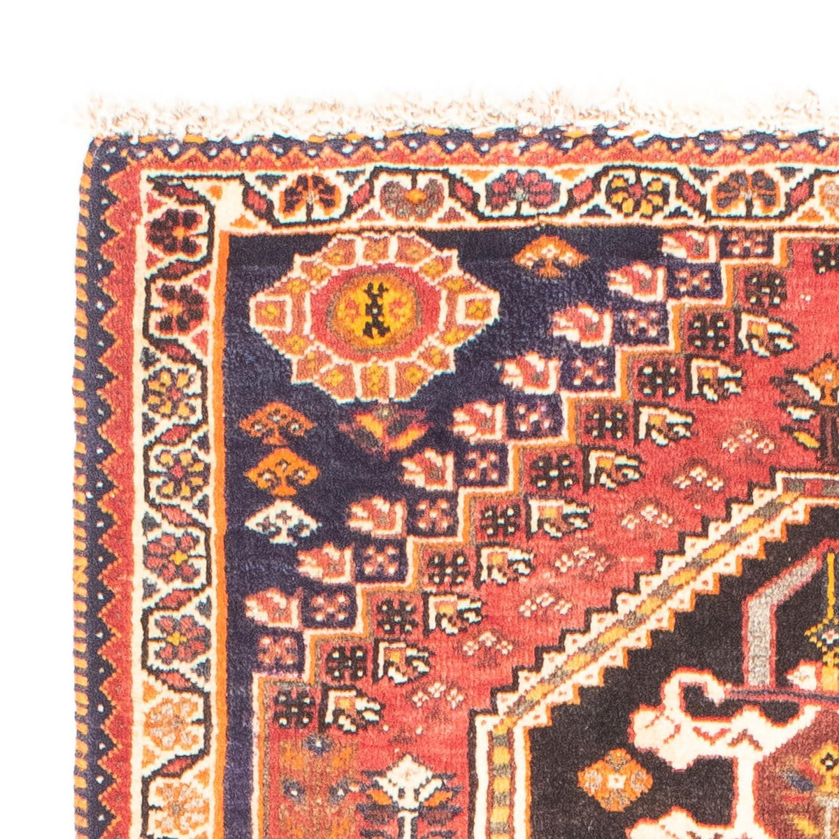 Shiraz Teppich 80x153cm - Perserteppich - dunkelrot