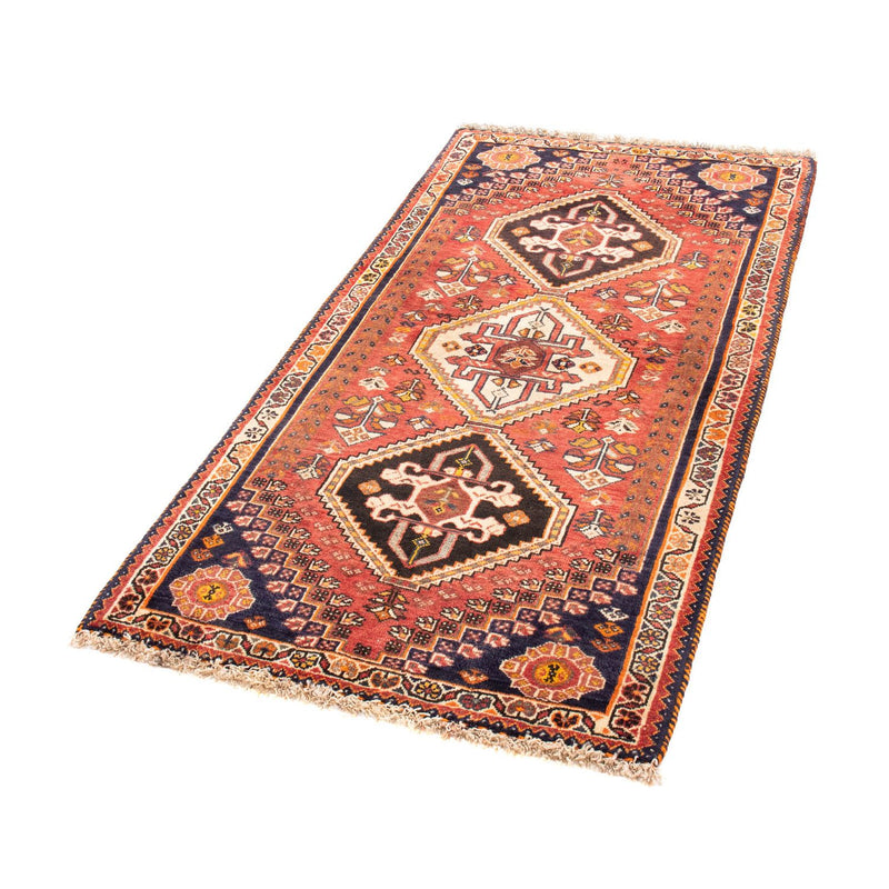 Shiraz Teppich 80x153cm - Perserteppich - dunkelrot