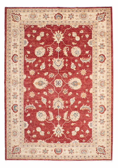 Farahan Teppich 167x234cm - Perserteppich - dunkelrot