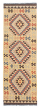 Kelim Teppich - Splash 63 x 198 cm - beige