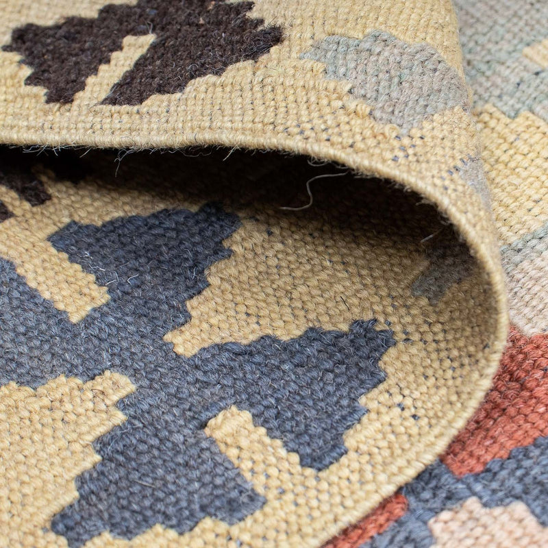 Kelim Teppich - Splash 63 x 198 cm - beige