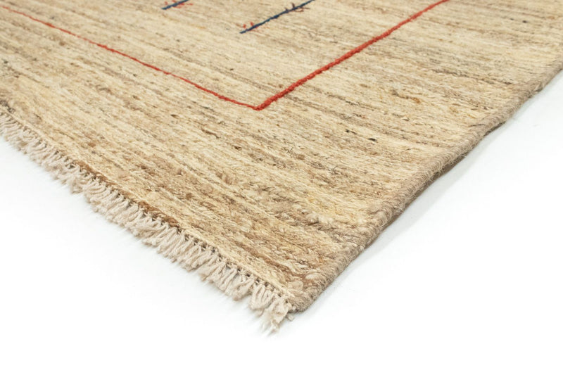 Gabbeh Persisch Teppich 140x200cm - Perserteppich Wollteppich - beige