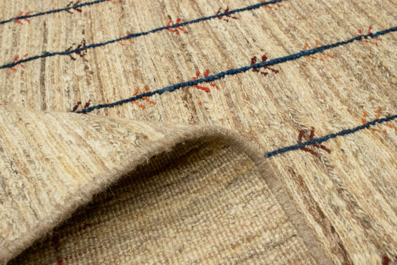 Gabbeh Persisch Teppich 140x200cm - Perserteppich Wollteppich - beige