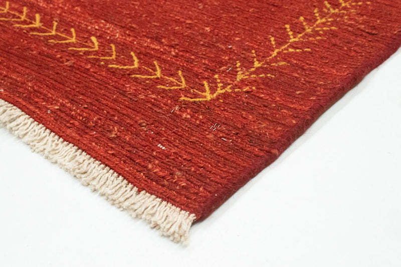 Gabbeh Persisch Teppich 118x171cm - Perserteppich Wollteppich - rot