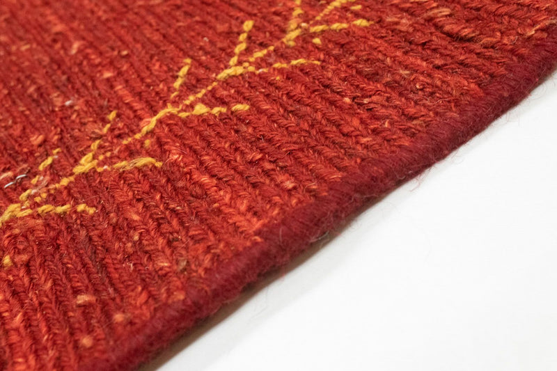 Gabbeh Persisch Teppich 118x171cm - Perserteppich Wollteppich - rot