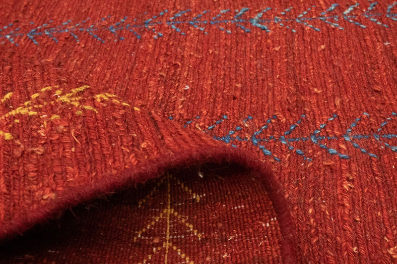Gabbeh Persisch Teppich 118x171cm - Perserteppich Wollteppich - rot
