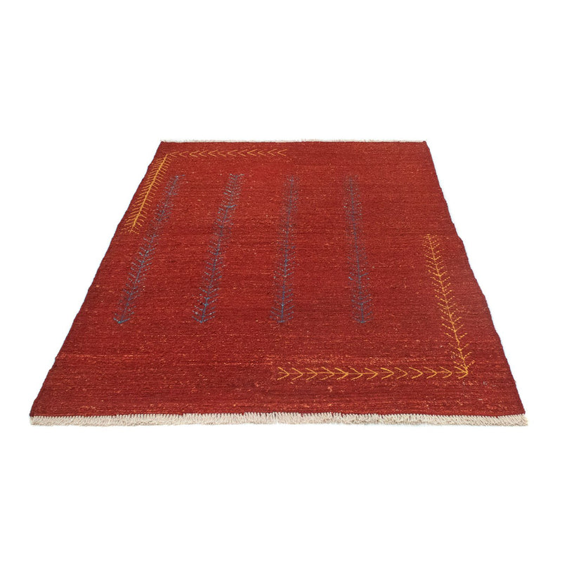 Gabbeh Persisch Teppich 118x171cm - Perserteppich Wollteppich - rot