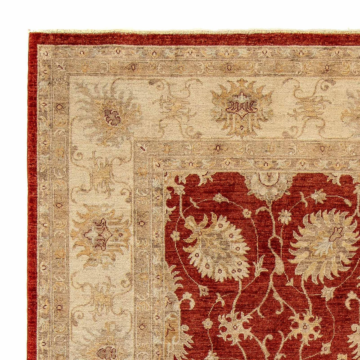 Ziegler Teppich 249x295cm - Orientteppich - dunkelrot