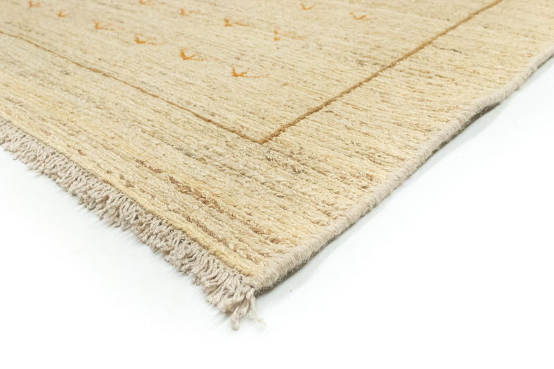 Gabbeh Persisch Teppich 147x195cm - Perserteppich Wollteppich - beige