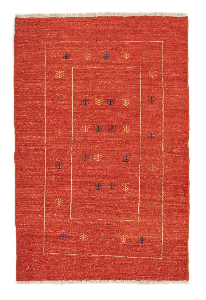 Gabbeh Persisch Teppich 114x180cm - Perserteppich Wollteppich - rot