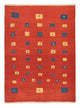 Gabbeh Persisch Teppich 164x225cm - Perserteppich Wollteppich - rot