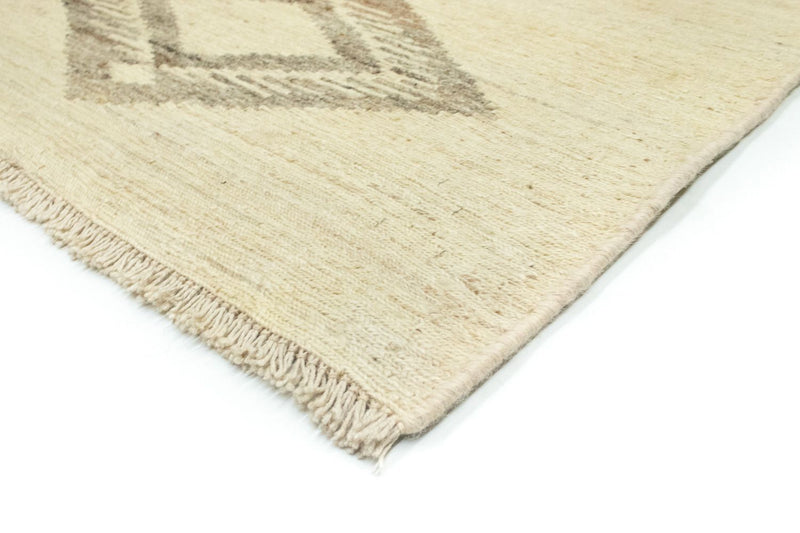 Gabbeh Persisch Teppich 146x198cm - Perserteppich Wollteppich - beige