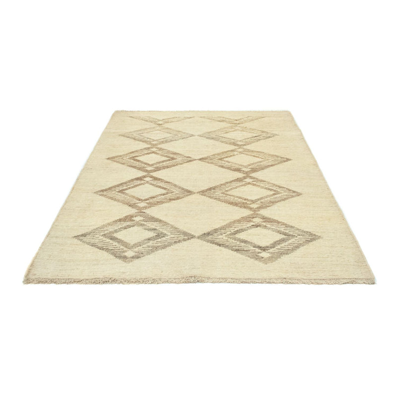 Gabbeh Persisch Teppich 146x198cm - Perserteppich Wollteppich - beige