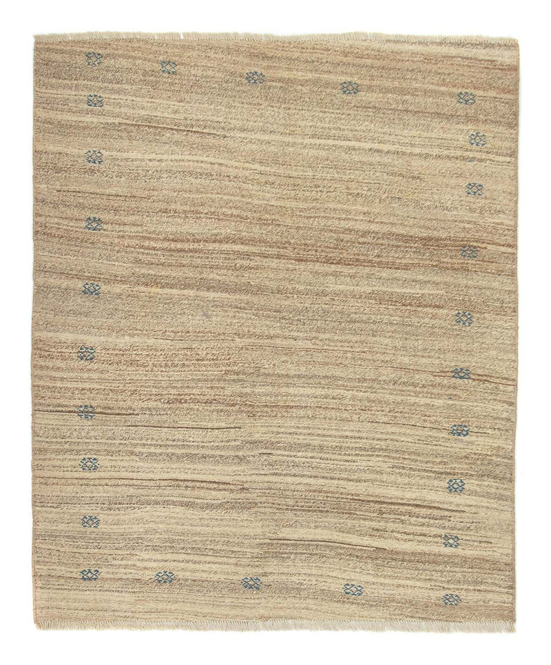 Gabbeh Persisch Teppich 148x180cm - Perserteppich Wollteppich - beige