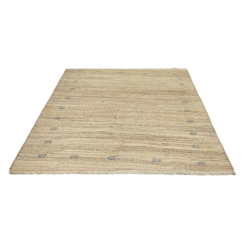 Gabbeh Persisch Teppich 148x180cm - Perserteppich Wollteppich - beige