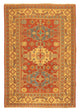Kelim Seide Teppich 206x248cm - dunkelrot