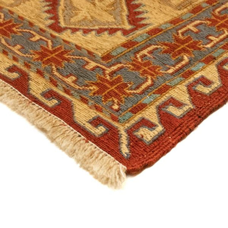 Kelim Seide Teppich 206x248cm - dunkelrot