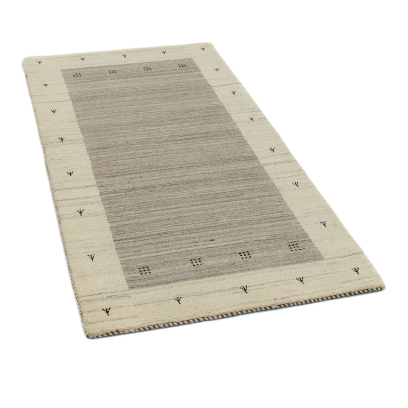 Loribaft Teppich Perser 70x140cm - Wollteppich - beige