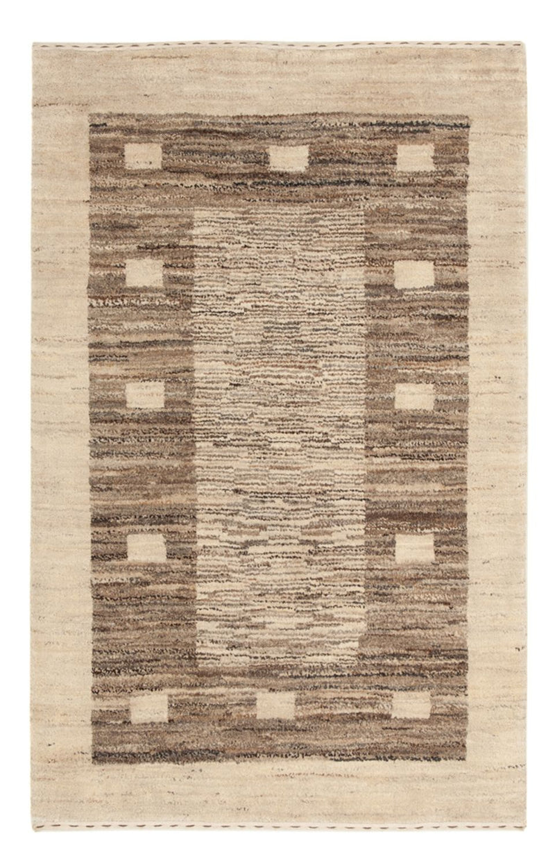 Gabbeh Persisch Teppich 76x122cm - Perserteppich Wollteppich - natur