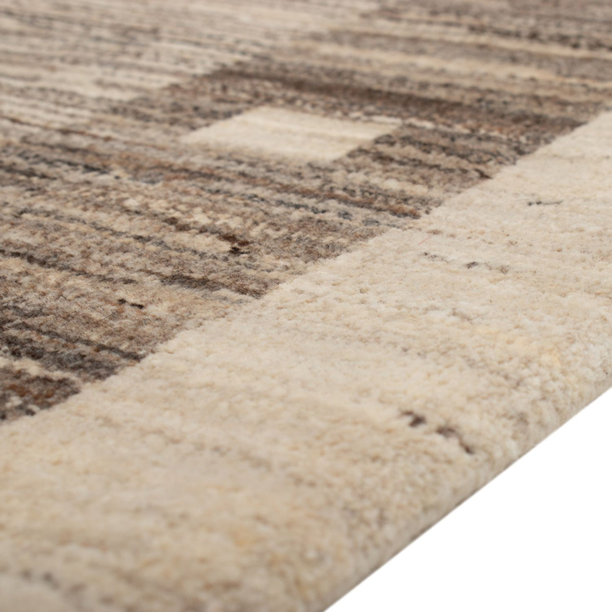 Gabbeh Persisch Teppich 76x122cm - Perserteppich Wollteppich - natur