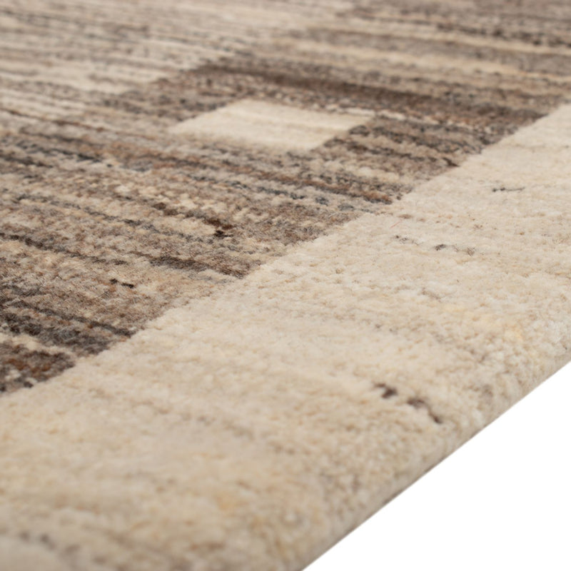 Gabbeh Persisch Teppich 76x122cm - Perserteppich Wollteppich - natur