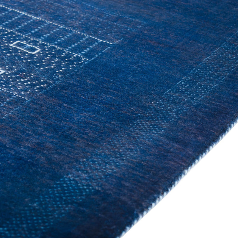 Loribaft Teppich Perser 75x132cm - Orientteppich - dunkelblau