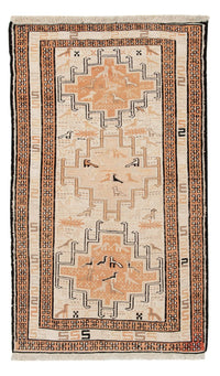 Kelim Seide Teppich 63x107cm - beige – product image