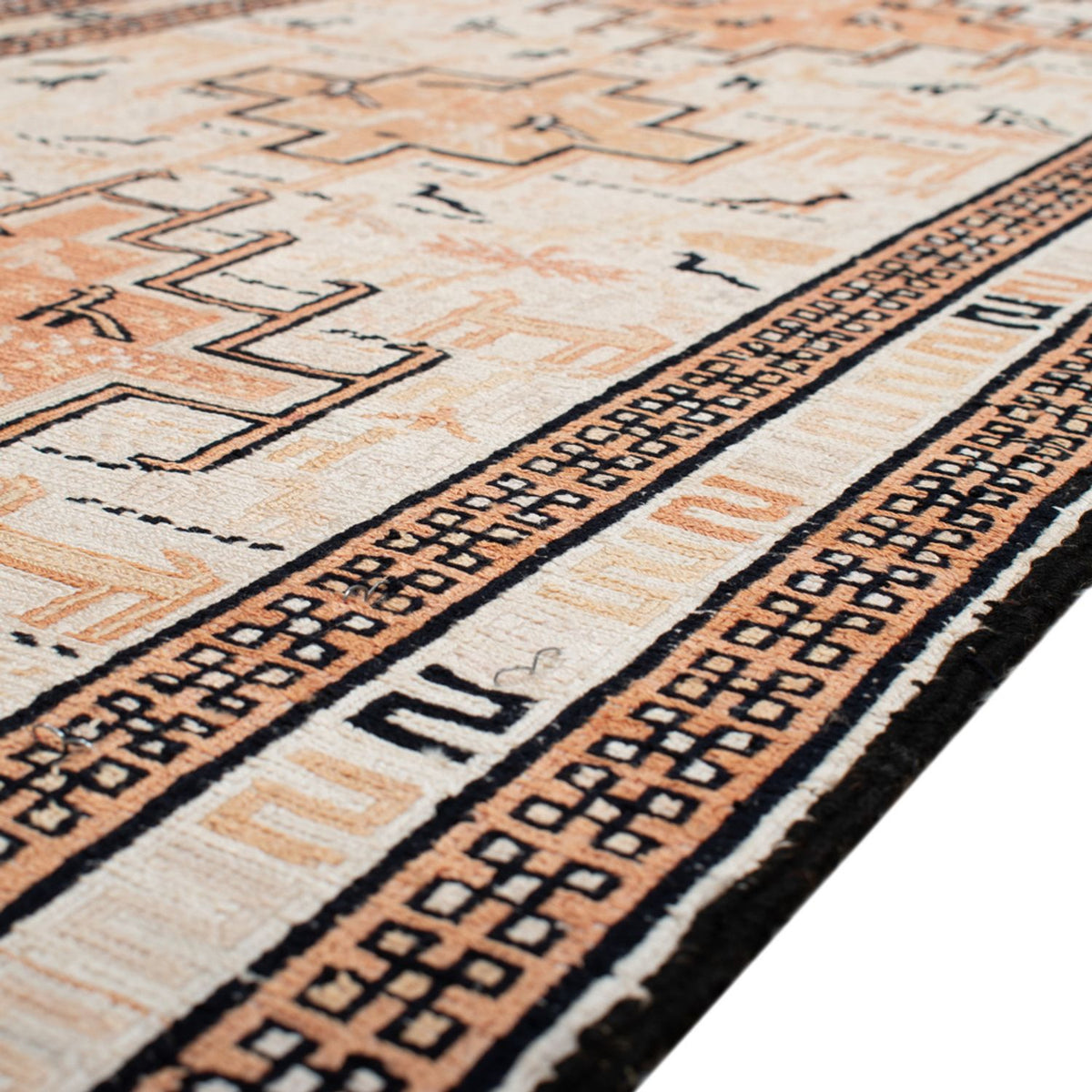 Kelim Seide Teppich 65x101cm - beige