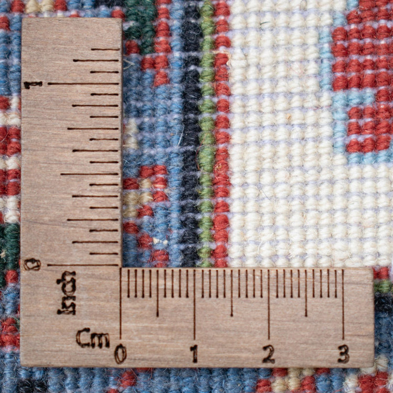 Kaschmar Teppich 388x388cm - Perserteppich - dunkelblau