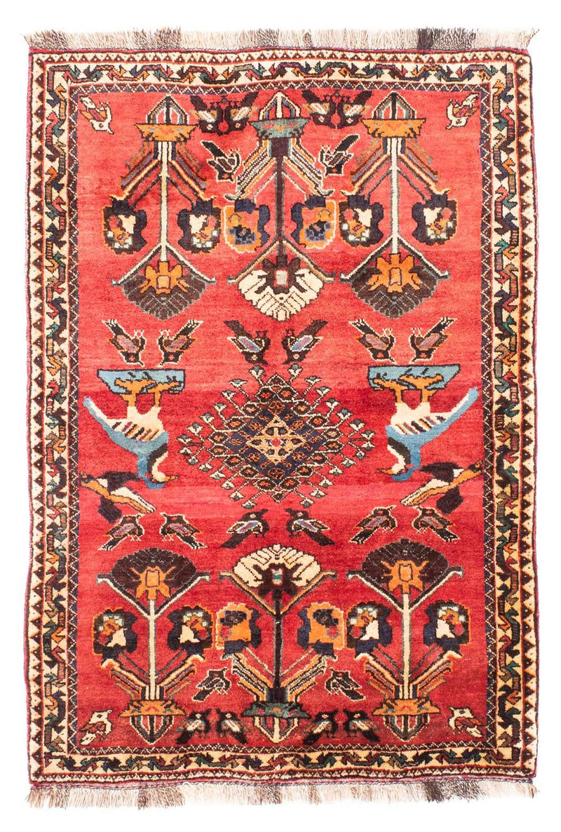 Shiraz Teppich 112x168cm - Perserteppich - dunkelrot