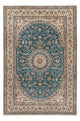 Nain Teppich 204x315cm - Perserteppich - seeblau
