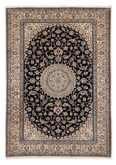 Nain Teppich 204x290cm - Perserteppich - schwarz