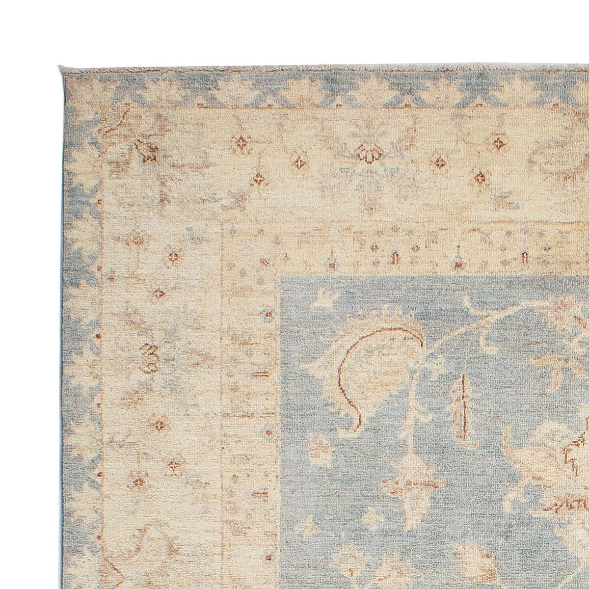 Ziegler Teppich 170x251cm - Orientteppich - hellblau