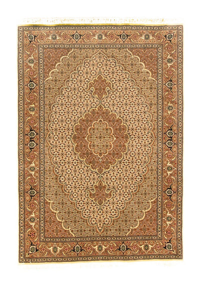 Täbriz Teppich 106x145cm - Perserteppich - beige