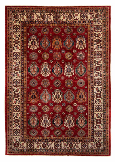 Kazak Teppich 211x289cm - Orientteppich - dunkelrot