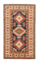 Kazak Teppich 90x156cm - Orientteppich - dunkelblau