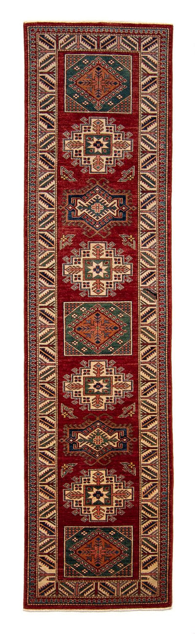 Kazak Teppich 79x327cm - Orientteppich - dunkelrot