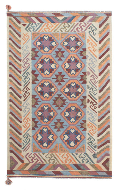 Kelim Modern Teppich 192x300cm - mehrfarbig