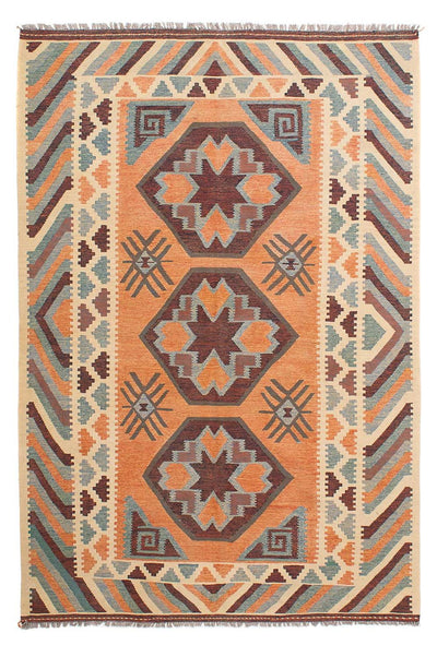 Kelim Fars Teppich 163x243cm - mehrfarbig