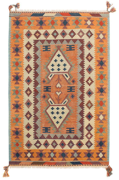 Kelim Fars Teppich 143x212cm - mehrfarbig