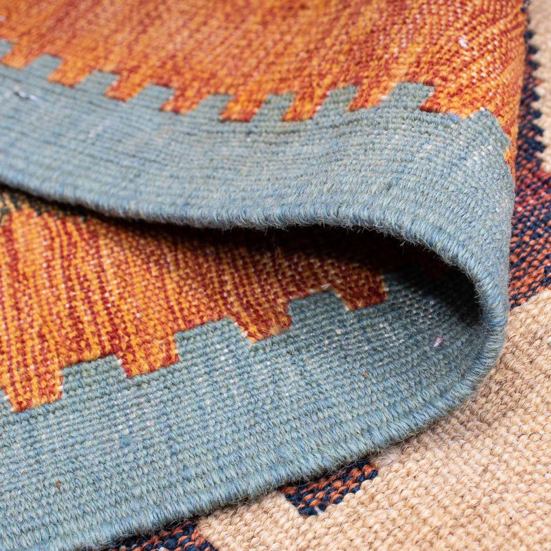 Kelim Modern Teppich 155x205cm - mehrfarbig