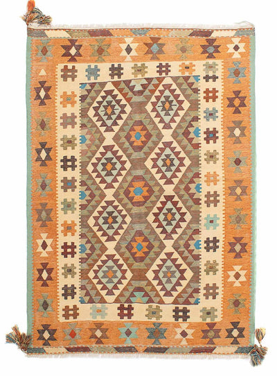 Kelim Fars Teppich 148x208cm - mehrfarbig