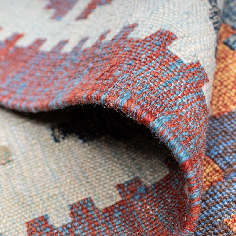 Kelim Modern Teppich 161x211cm - mehrfarbig