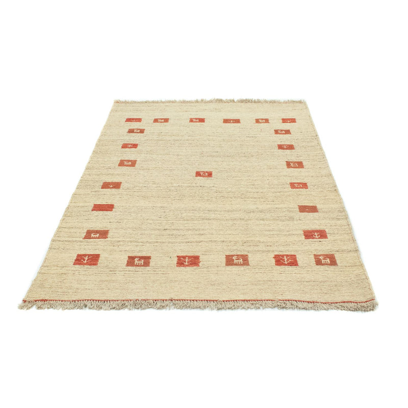 Gabbeh Teppich Indus 120x180cm - Wollteppich - beige