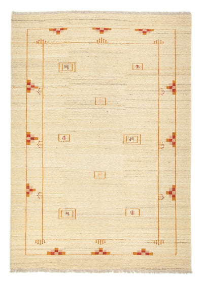 Gabbeh Teppich Indus 170x240cm - Wollteppich - beige
