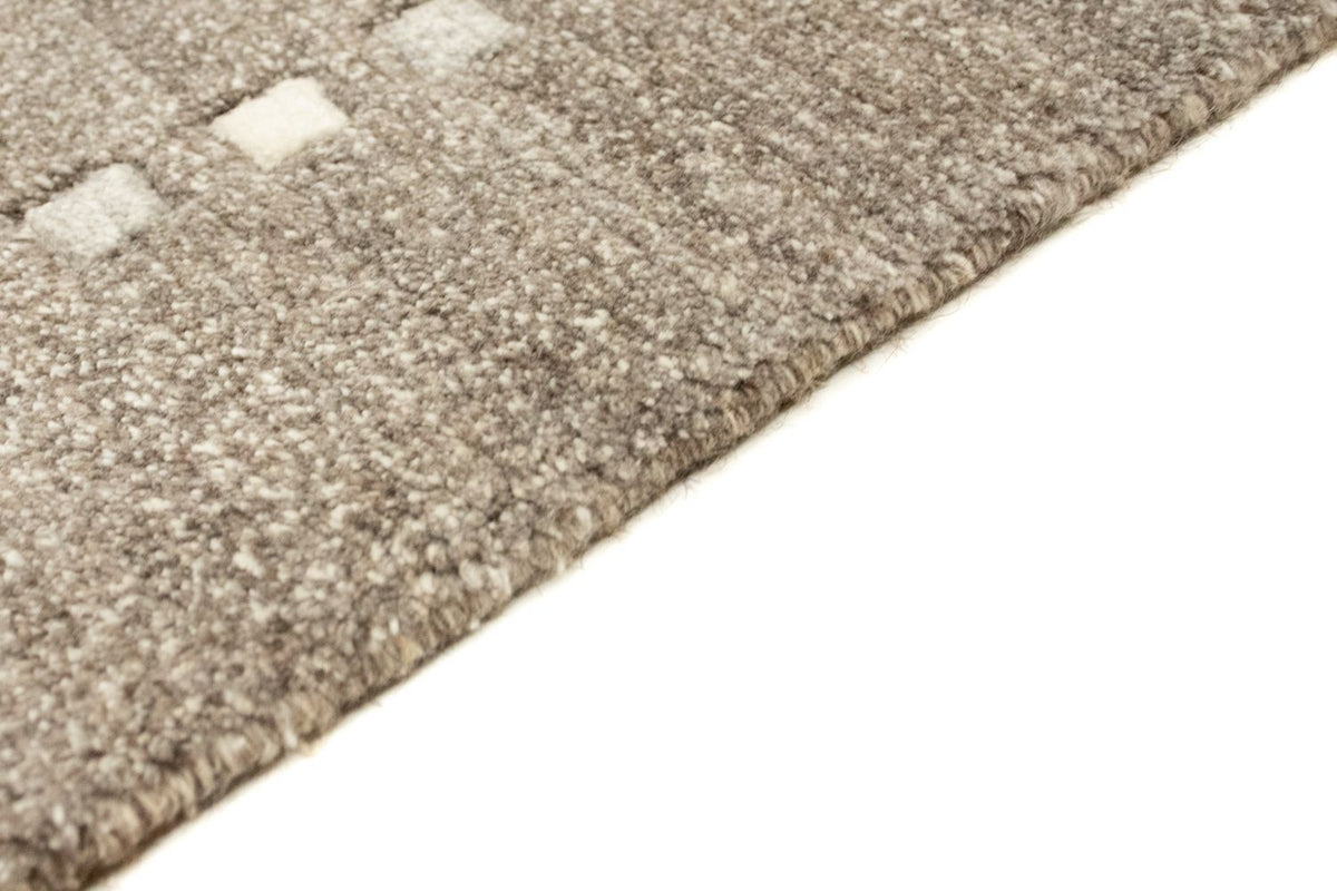 Nepal Teppich 90x160cm - Wollteppich - hellchoco