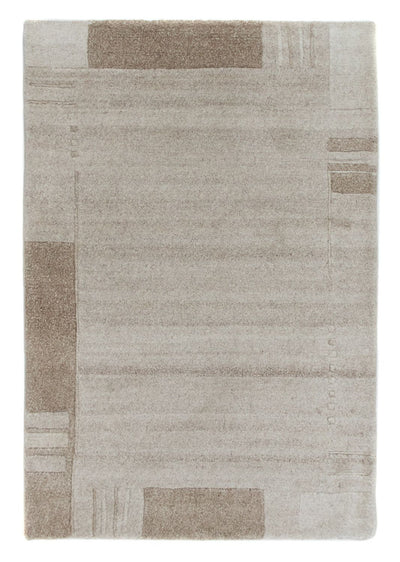 Nepal Teppich 60x90cm - Wollteppich - beige