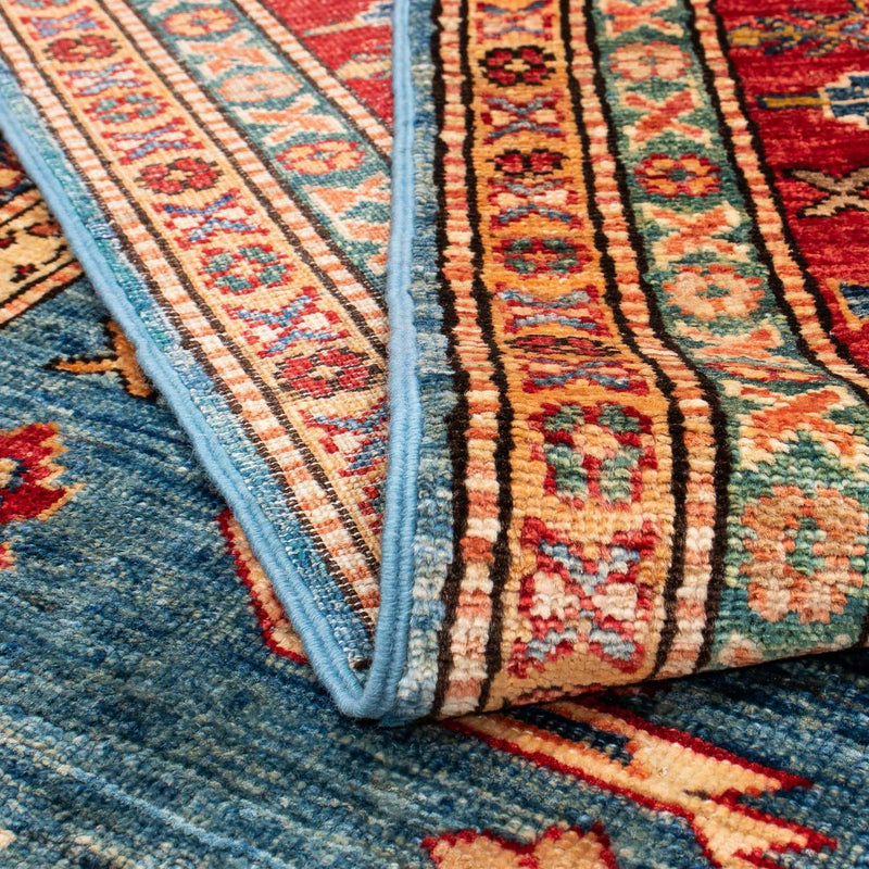 Kazak Teppich 182x286cm - Orientteppich - blau