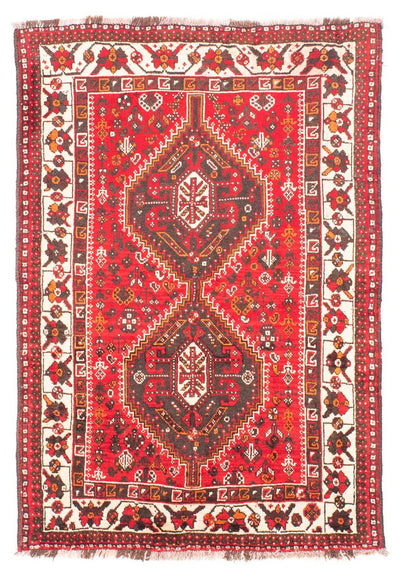 Shiraz Teppich 112x160cm - Perserteppich - dunkelrot
